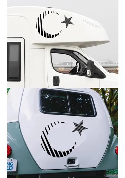 Ay Yıldız Türk Bayrağı Türkiye Sticker Araba Oto Motosiklet Karavan Etiket 02010 fırsatları