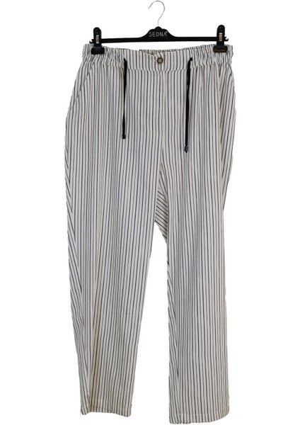 3223 Sedna Bağcıklı Çizgili Pantolon