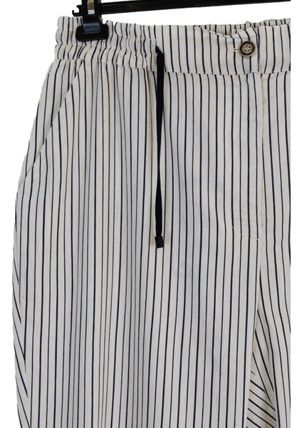 3223 Sedna Bağcıklı Çizgili Pantolon modelleri