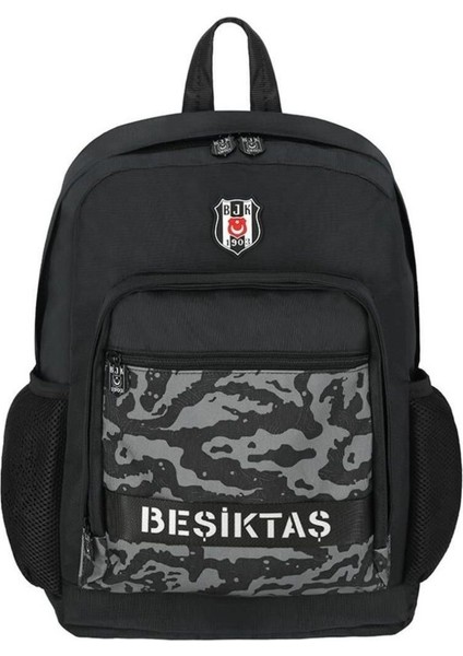 25317 Beşiktaş Kamuflaj Desenli Kolon Detaylı Sırt Çantası
