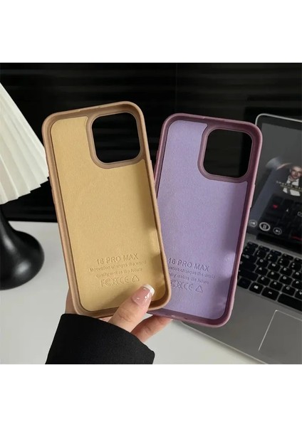 Iphone 16 Pro Max Lansman Mağsafe Kılıf Içi Süet Dışı Silikon
