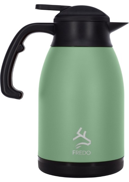 Big Therm 2 Lt Paslanmaz Çelik Mint Yeşil Çay Termosu, 24 Saat Soğuk, 12 Saat Sıcak Tutma