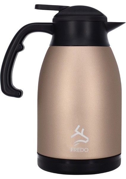 Big Therm 2 Lt Paslanmaz Çelik Rose Gold Çay Termosu, 24 Saat Soğuk, 12 Saat Sıcak Tutma