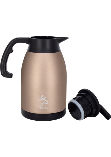 Big Therm 2 Lt Paslanmaz Çelik Rose Gold Çay Termosu, 24 Saat Soğuk, 12 Saat Sıcak Tutma fiyatları