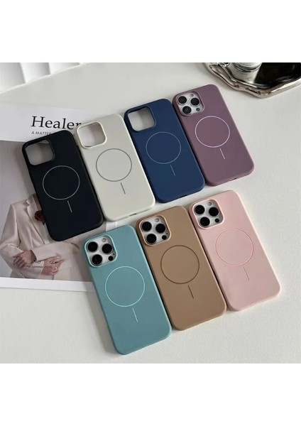 Iphone 16 Pro Max Lansman Mağsafe Kılıf Içi Süet Dışı Silikon indirimleri