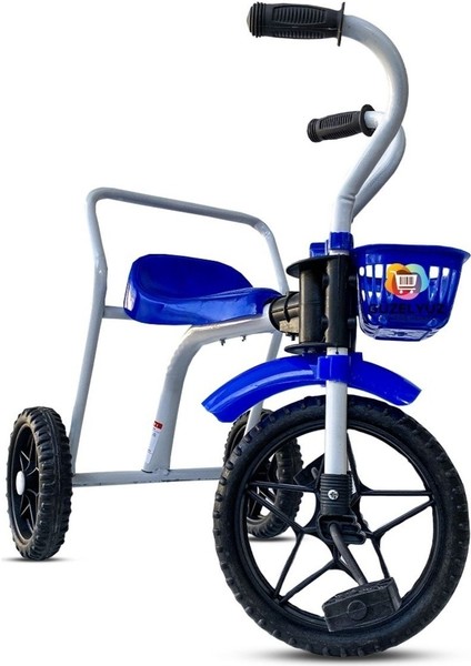 3 Teker Demir Çocuk Bisikleti Metal Bisiklet Üç Tekerlekli Mavi Süper Oyuncak fiyatları