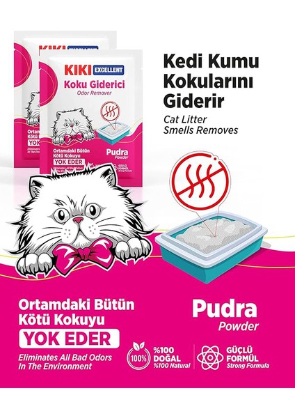 - Kedi Kumu Koku Giderici - 3AD * 25GR / Pudra Kokulu fiyatları