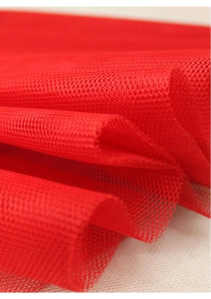 Kırmızı Grek Tül 3 Metre, Şık Süsleme ve Dekorasyon Tülü