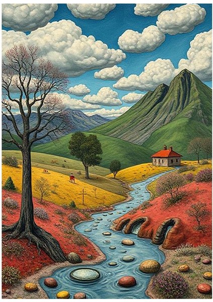 Doğa Manzaralı Ahşap Tablo