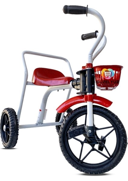 3 Teker Demir Çocuk Bisikleti Metal Bisiklet Üç Tekerlekli Kırmızı Süper Oyuncak fiyatları