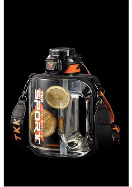 1000 ml Siyah Sporcu Matara, ve Şık Tasarım.