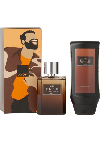 Elite Gentleman Quest Erkek Parfüm ve Şampuan Hediye Seti