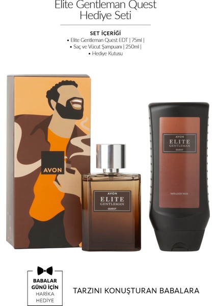 Elite Gentleman Quest Erkek Parfüm ve Şampuan Hediye Seti fiyatları