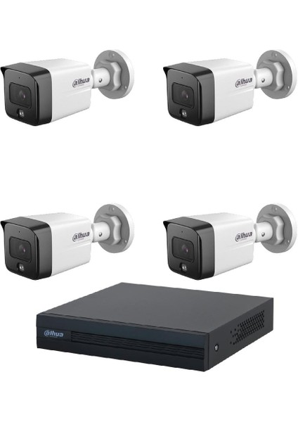 4 Kameralı 2 Mp Sesli Ip Güvenlik Kamera Seti IPC-HFW1230TC1-SA fiyatları