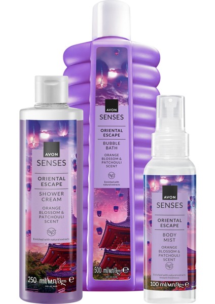 Senses Oriental Escape Portakal Çiçeği ve Paçuli Kokulu Banyo Paketi