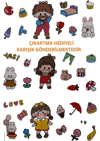 Çift Renk 1000ML Motivasyon Matara, Kalın Pipet ve Sticker Hediyeli fırsatları