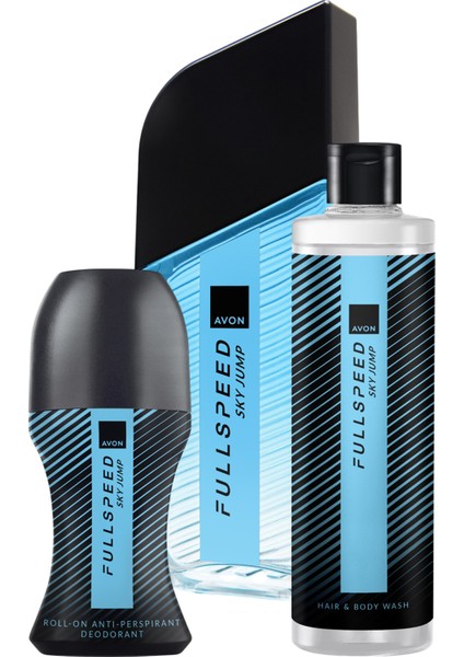 Full Speed Sky Jump Erkek Parfüm Rollon ve Şampuan Set