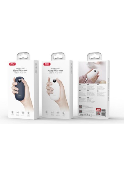 PHW01 3 Kademeli El Isıtıcı Fonksiyonlu Dijital Göstergeli 4000MAH Type-C Powerbank fırsatları