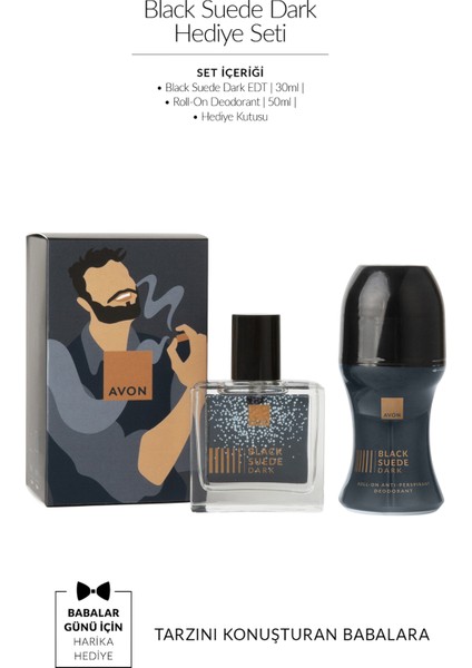 Black Suede Dark Erkek Parfüm ve Rollon Hediye Seti fiyatları