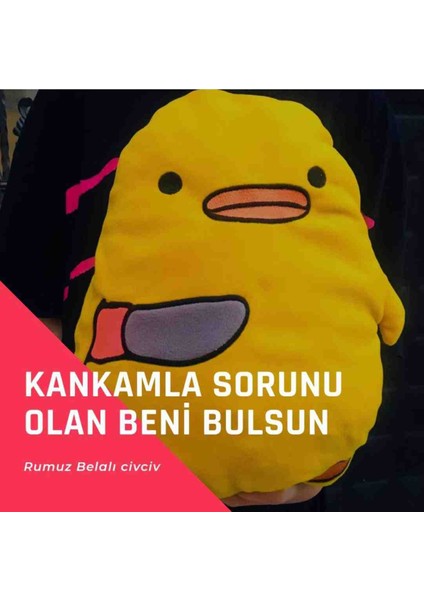 Belalı Civciv Minnoş Peluş Yastık Tatlı Ama Tehlikeli Görünümüyle Yumoş Sevimli Sarılmalık Oyuncak fırsatları