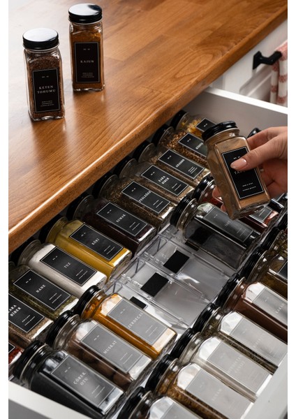24'lü Cam Baharatlık Seti Kapaklı Etiketli Baharatlık Takımı Mh00syh24 indirimleri