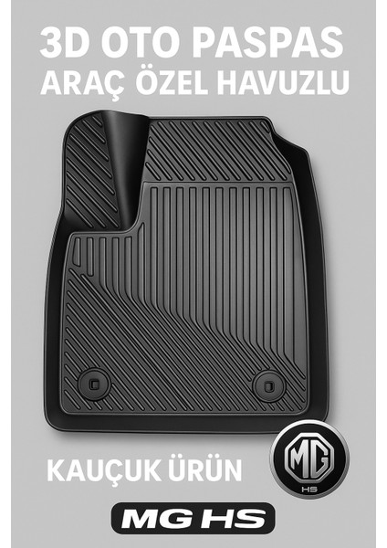 Mg Hs Uyumlu 3D Oto Paspas Havuzlu - Mg Hs Benzinli 2018+ fiyatları