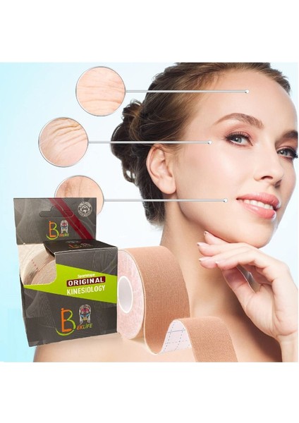 Yüz Bölgesi Için Pamuklu Kinesio Bant, Yüz Yogası ve Güzellik Destekleyici Ürün indirimleri