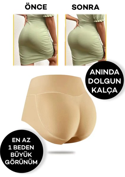 Kadın Popo Destekleyici Dikleştirici Buyütücü Kalçayı Dolgulu Gösteren Pop Up Push Up Külot Korse