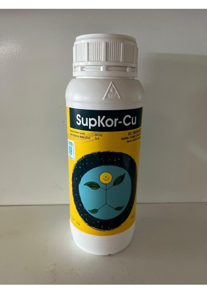Supkor-Cu | Kök Geliştirici| Bakır Sülfat Içerikli Sıvı Gübre Çözeltisi 1 Litre