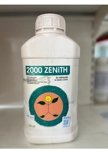 2000 Zenith 5-30-0 Çiçeklendirici Np Içerikli Sıvı Gübre 5 Litre fiyatları