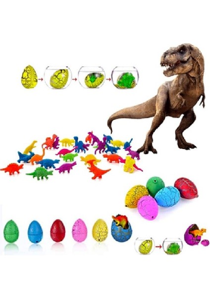 Suda Eriyen Dinozor Yumurtası Orta Boy 4 cm 3 Adet