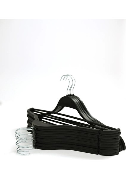 10'lu Siyah, Beyaz, Kahve Plastik Askı Seti – Dayanıklı Kıyafet Askıları, Ev ve Ofis Kullanımı Için fiyatları