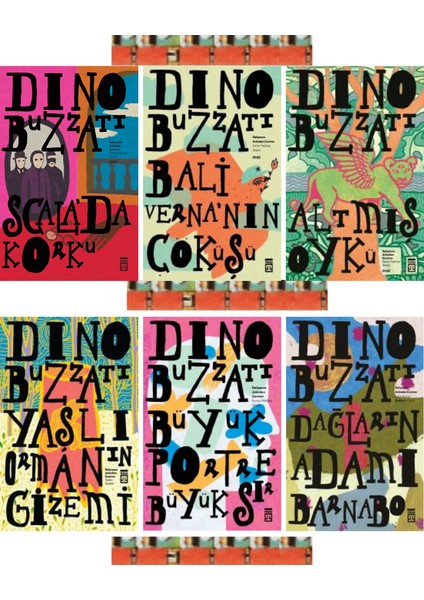 Dino Buzzati Kitaplığı-Scala Da Korku, Altmış Öykü, Balivernanın Çöküşü, Büyük Portre Büyük Sır, Yaşlı Ormanın Gizemi, Dağların Adamı Barnabo(6kitap)