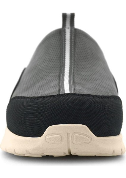 Medikal Hakiki Deri Gri Siyah Krem Tabanlı Comfort Spor Terlik fırsatları
