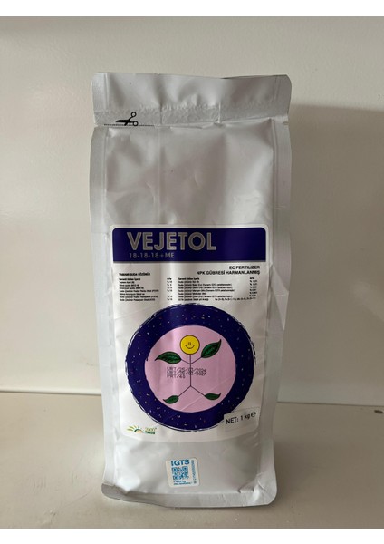 2000 Vejetol 18-18-18- Dengeli Npk Gübre 1 kg