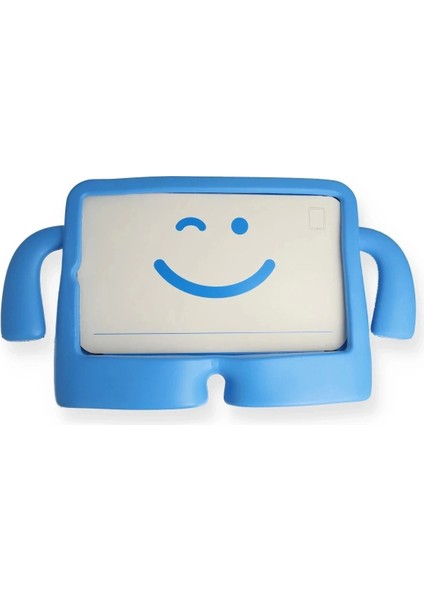 iPad 4 9.7 Kılıf Karakter Tablet Silikon - Mavi