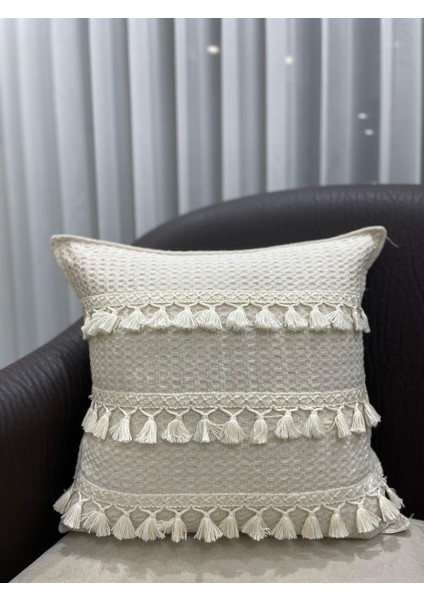 Bohem Saçaklı Kırlent Kılıfı