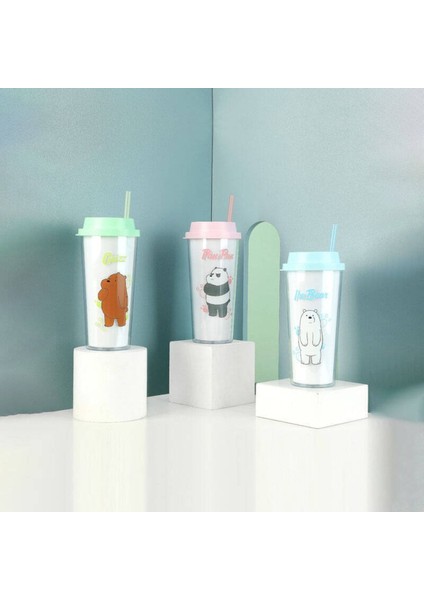 Çift Katlı Pipetli 550ML Şişe, Renkli ve Şık Tasarım fiyatları