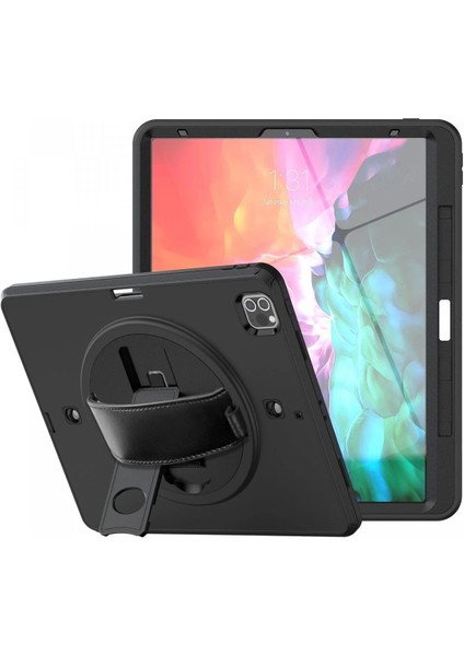 iPad Pro 12.9 (2021) Kılıf Strap-C Otterbox Tablet Kapak - Siyah modelleri