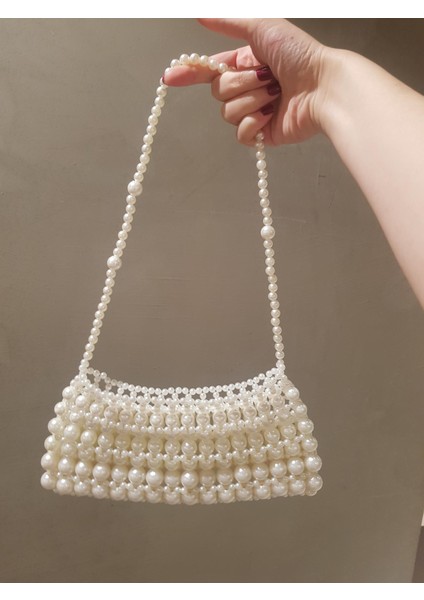 El Örmesi - İnci Şık Omuz Çantası- Günlük ,Özel Gün (Nikah,Düğün) modelleri