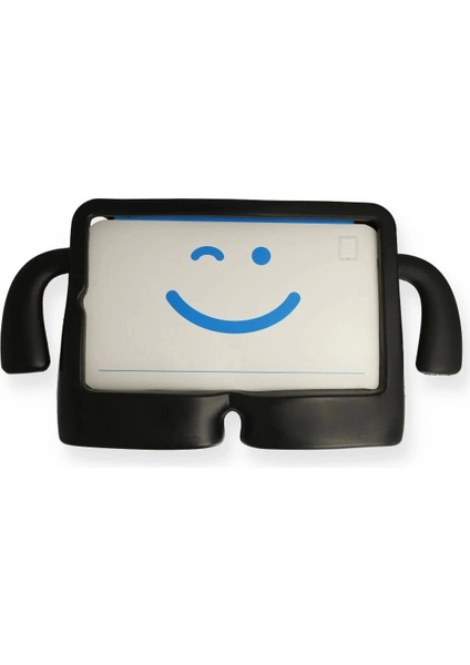 iPad 4 9.7 Kılıf Karakter Tablet Silikon - Siyah
