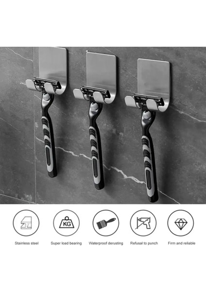 Mutfak Banyo Askılık Anahtarlık Askılık Kapı Antre Hol Askılık Paslanmaz Çelik 6cm x 4,5cm fırsatları