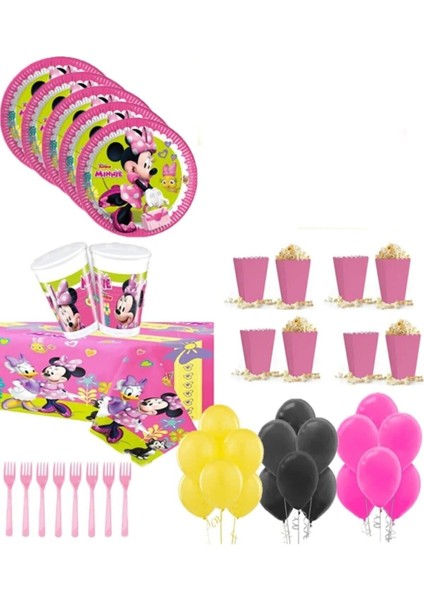 8 Kişilik Çizgi Film Temalı Parti Seti: Tabak, Bardak, Çatal, Balon fiyatları