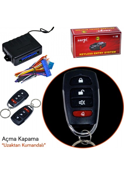 Açma Kapama 12V Siyah Kumandalı 4 Tuşlu Sinyal Çıkışlı BR4602612 fiyatları