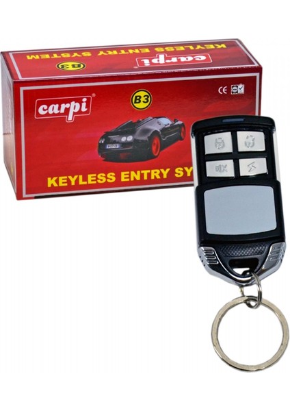 Açma Kapama 12V Kapaklı Siyah Kumandalı 4 Tuşlu Sinyal Çıkışlı BR4602605