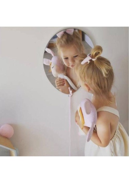 Çocuk Odası Tasarımı Için Şirin Balon Ayna, Akrilik ve Gümüş Detaylı Aksesuar fiyatları