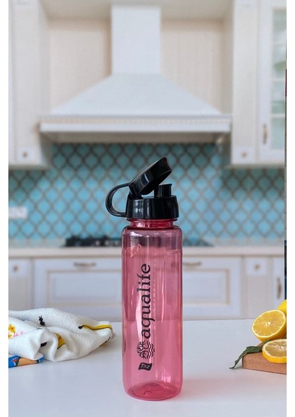 Pembe 700 ml Sızdırmaz Hafif Su Şişesi Sporcu Matara