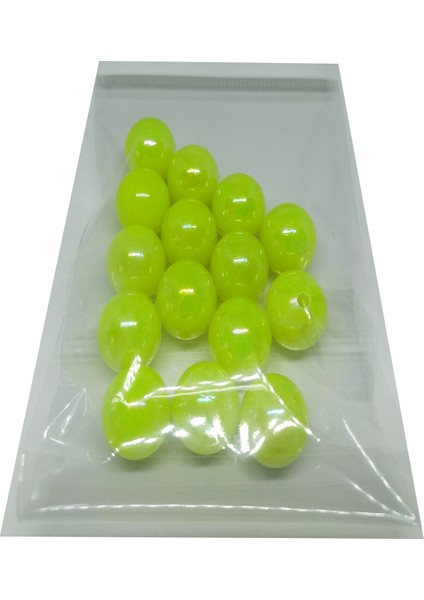 Yeşil Janjan Sazan Boncuk 14 mm (Dar Delik) fırsatları