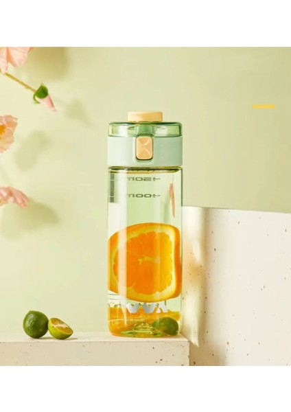 450ML Spor Matara, Skalalı, Kulplu, Kilitli, Tritan, Rahat Içim, Yeşil