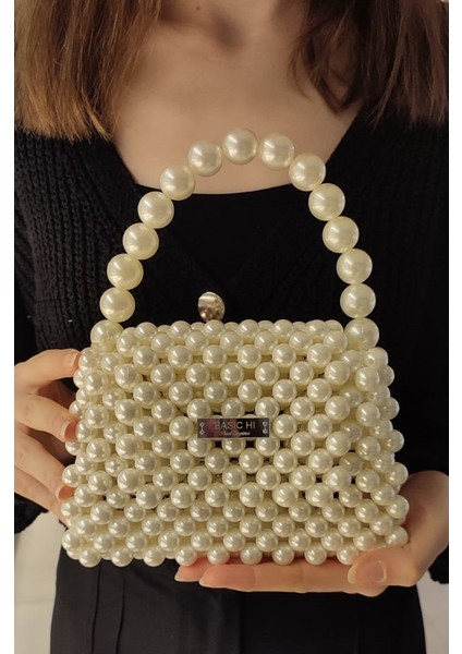 El Örmesi - İnci Şık El Çantası- Günlük ,Özel Gün (Nikah,Düğün)